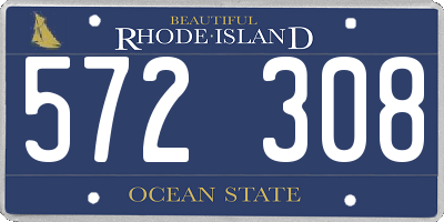 RI license plate 572308