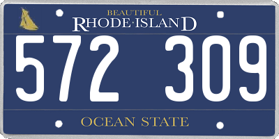 RI license plate 572309