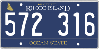 RI license plate 572316