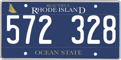 RI license plate 572328