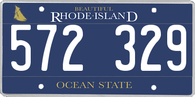 RI license plate 572329