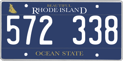 RI license plate 572338