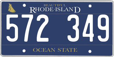RI license plate 572349