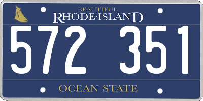 RI license plate 572351