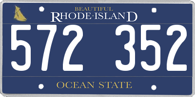 RI license plate 572352