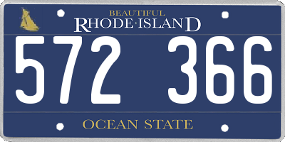 RI license plate 572366