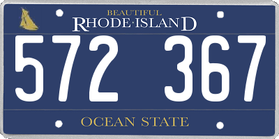 RI license plate 572367