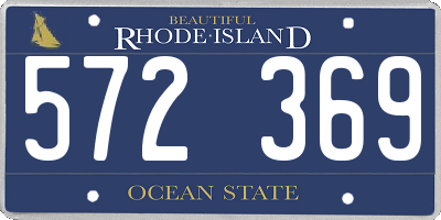 RI license plate 572369