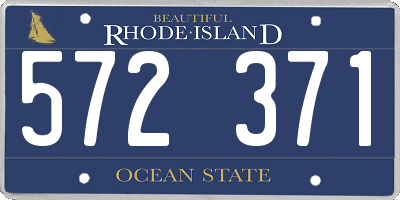 RI license plate 572371
