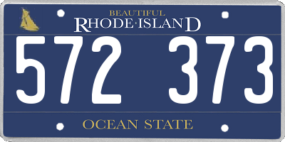 RI license plate 572373