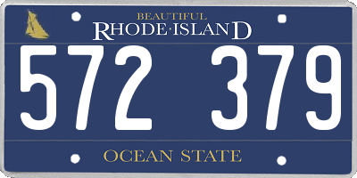 RI license plate 572379