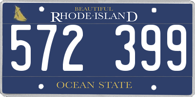 RI license plate 572399