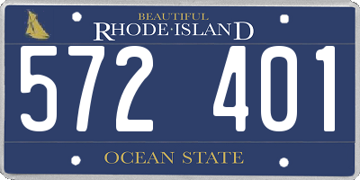 RI license plate 572401