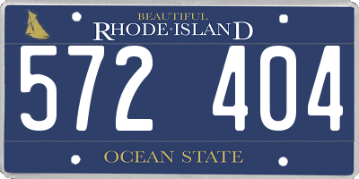 RI license plate 572404