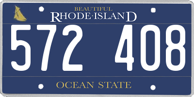 RI license plate 572408