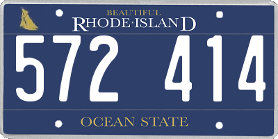 RI license plate 572414