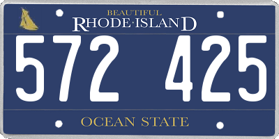 RI license plate 572425