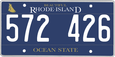 RI license plate 572426