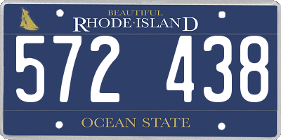 RI license plate 572438