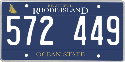 RI license plate 572449