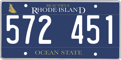 RI license plate 572451