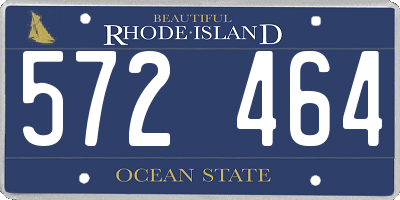 RI license plate 572464