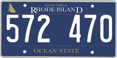 RI license plate 572470