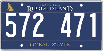 RI license plate 572471
