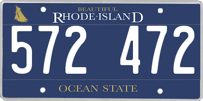 RI license plate 572472