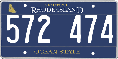 RI license plate 572474