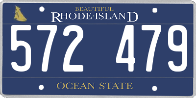 RI license plate 572479
