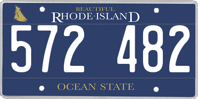 RI license plate 572482