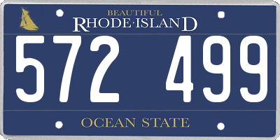 RI license plate 572499