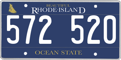 RI license plate 572520