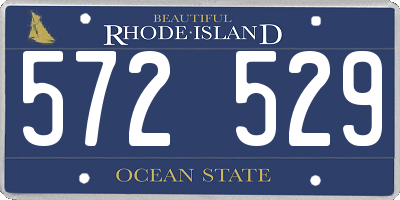 RI license plate 572529