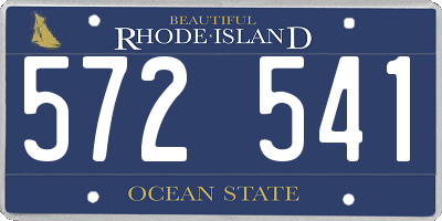 RI license plate 572541