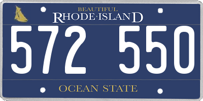 RI license plate 572550
