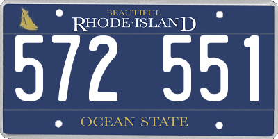 RI license plate 572551
