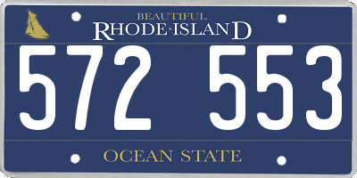 RI license plate 572553