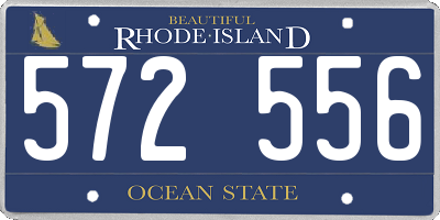 RI license plate 572556