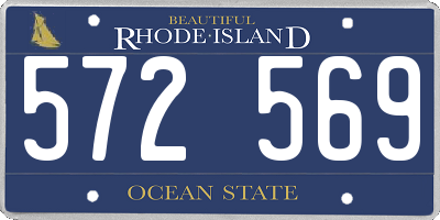 RI license plate 572569