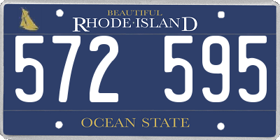 RI license plate 572595