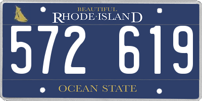 RI license plate 572619