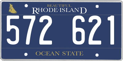 RI license plate 572621