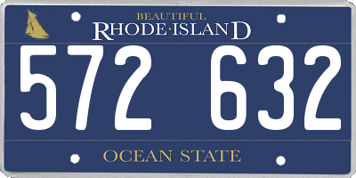 RI license plate 572632