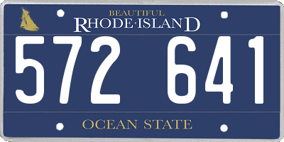 RI license plate 572641