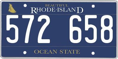 RI license plate 572658