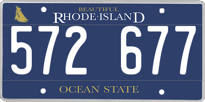 RI license plate 572677