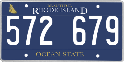 RI license plate 572679