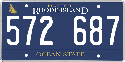 RI license plate 572687